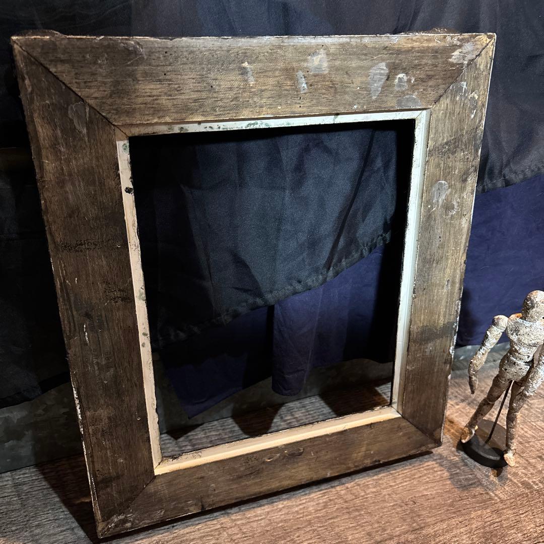 ブラックシャビーシック　アンティーク風装飾木製フレーム