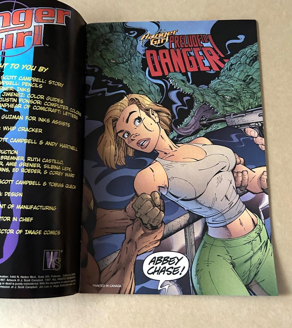 Danger Girl 1997 Gold Foil サイン入り