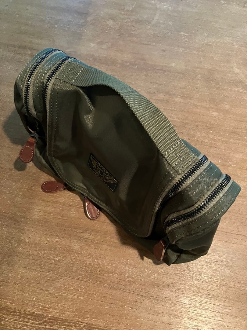 RRL グリーン ナイロンキャンバス トラベルポーチ　未使用品