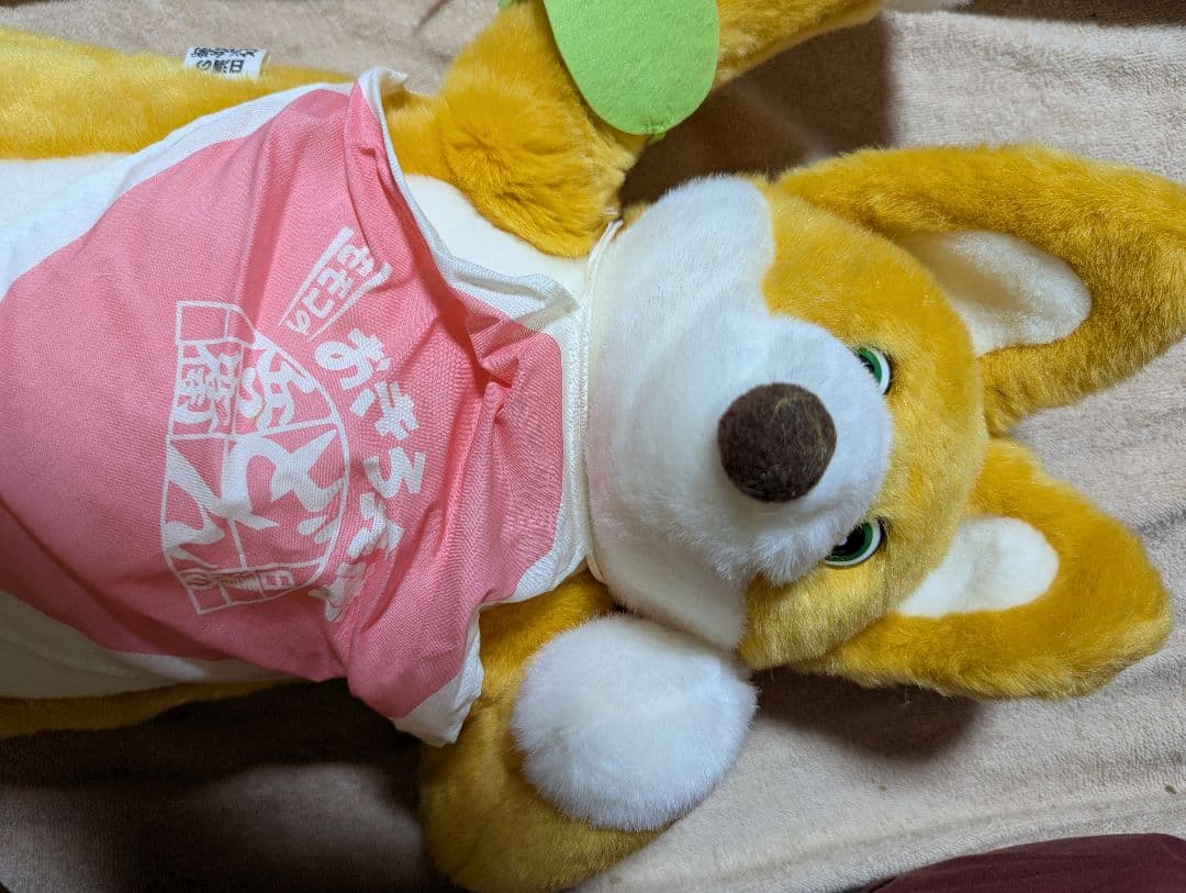 当時物レア　日清どん兵衛　菊池桃子　きつねぬいぐるみ 時計付き