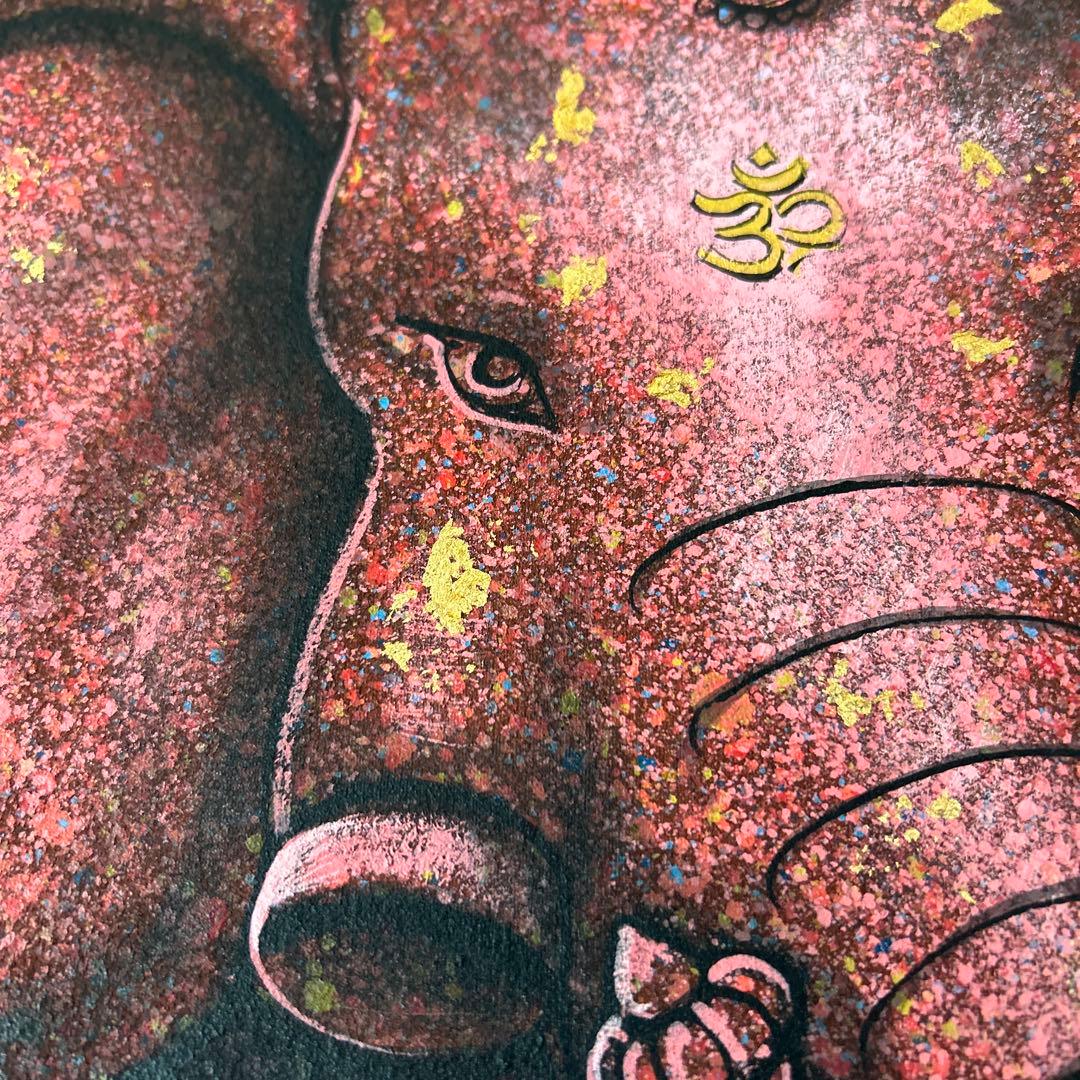 ガネーシャ　油画