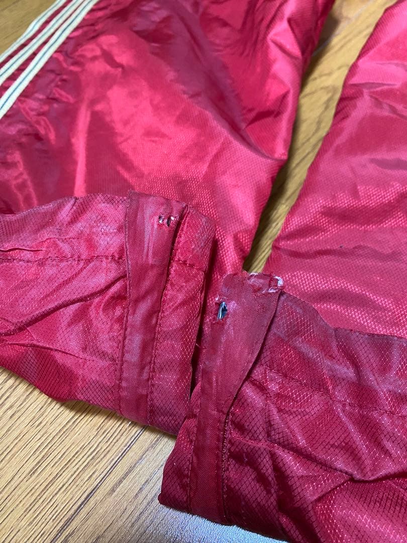 が*る様 アディダスプロフェッショナル ウインドブレーカーセットアップ 赤・白・