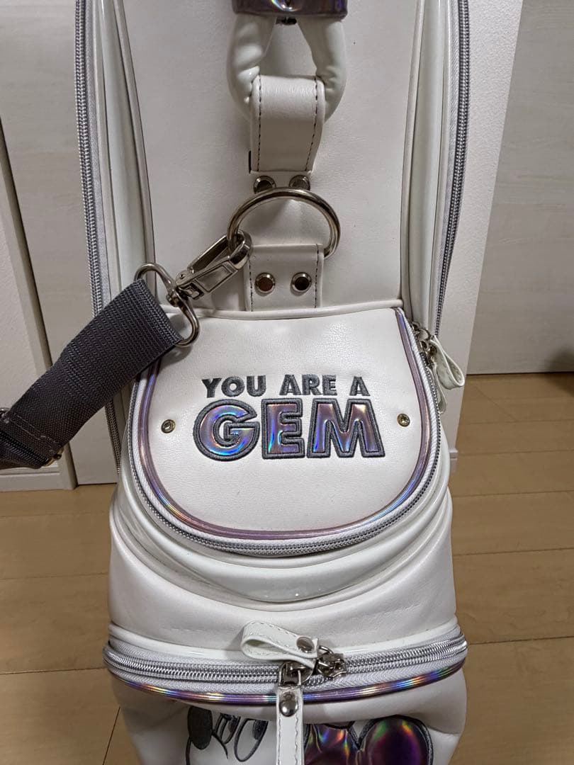 【美品・ほぼ未使用】ディズニー ミニーマウス キャディバッグ キャリータイプ