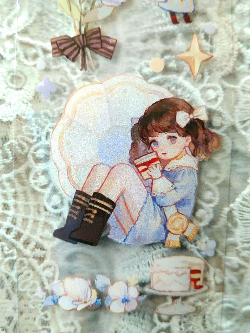 ✩再販✩J92＃从前有座森林(PET)Fabifoo切り売り海外人物マステ