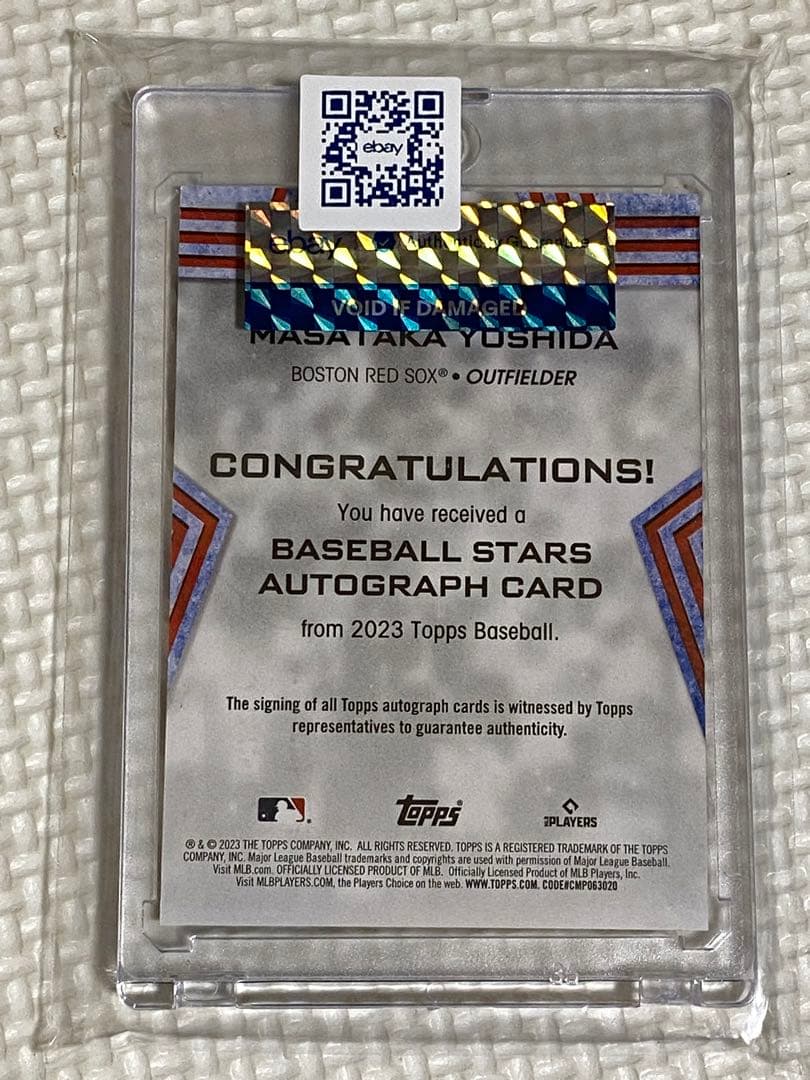 吉田正尚　サイン　カード