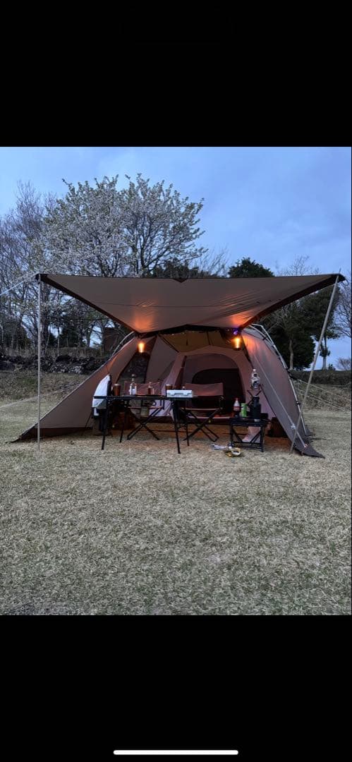 美品セット】スノーピークランドネストシェルター ＋跳ね上げポール＋ルーフシート