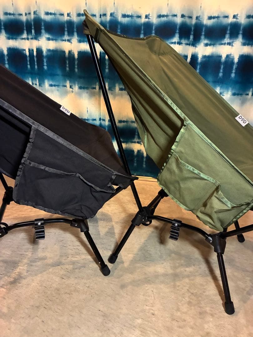 DOD スゴイッス　ブラック&カーキ　2脚セット‼️