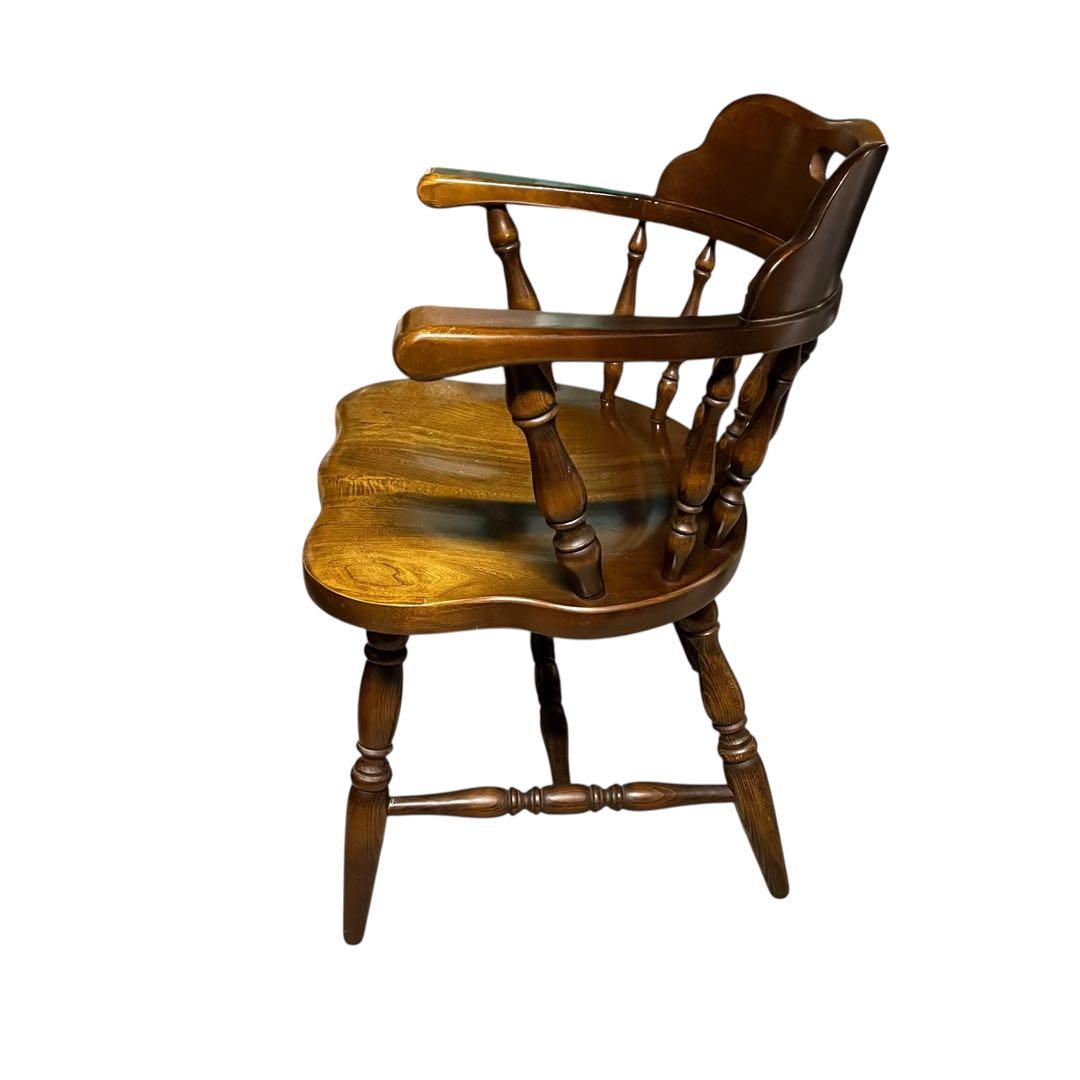【送料無料】飛騨産業 キツツキ ウィンザーチェア アームチェア アンティーク ②