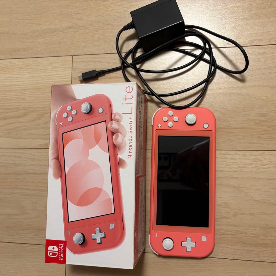 Nintendo Switch Lite 本体 ピンク 充電器付き