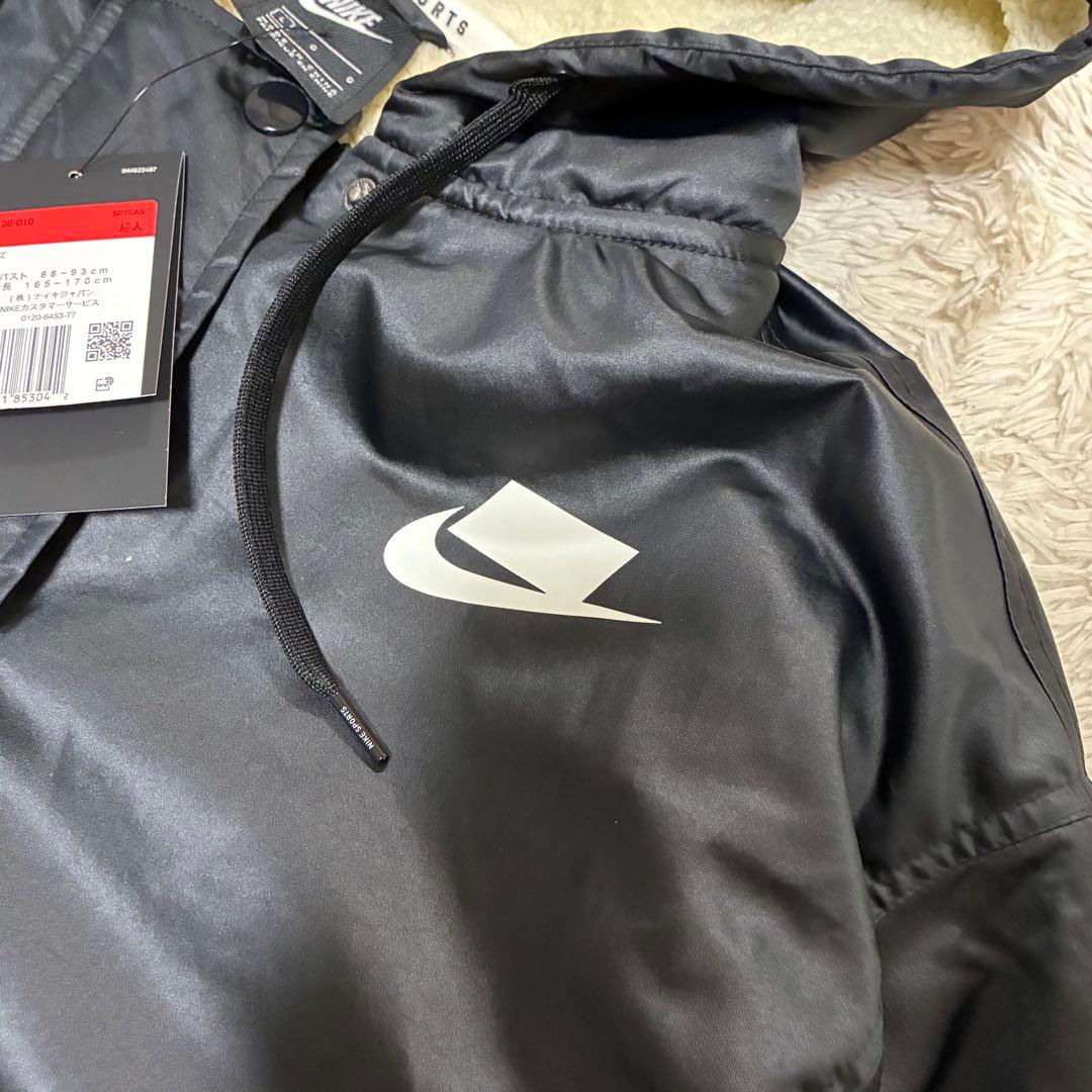 NIKE 【未使用タグ付】 ベンチコート 黒 ブラック ボア Lサイズ