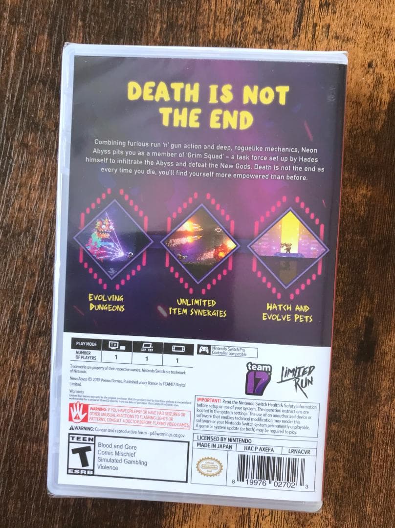 NEON ABYSS 北米版 ネオン アビス スィッチ