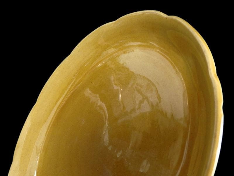 珉平焼　淡路焼　７寸半皿　E699AS-CRu