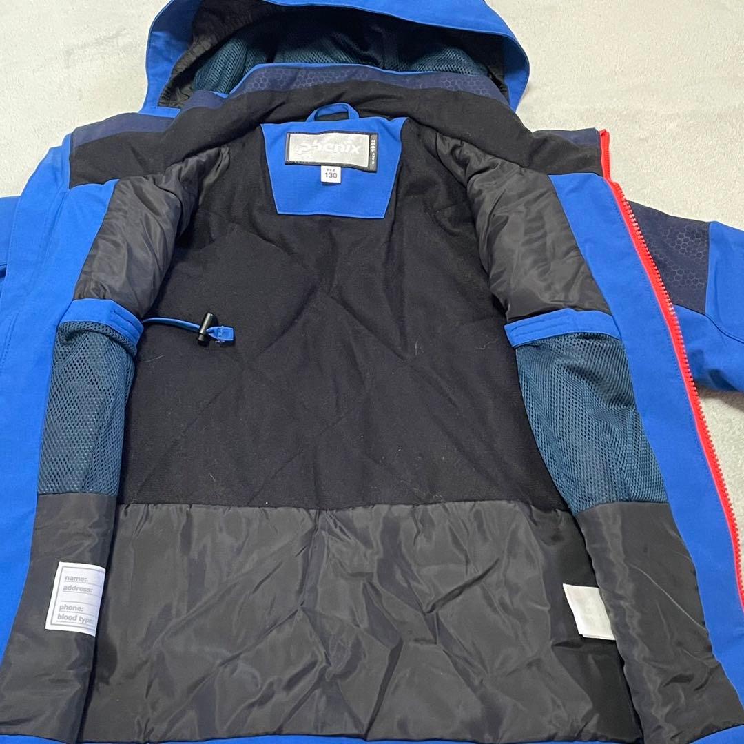 【Phenix】スキーウェア 子ども用 （130cm）青/赤