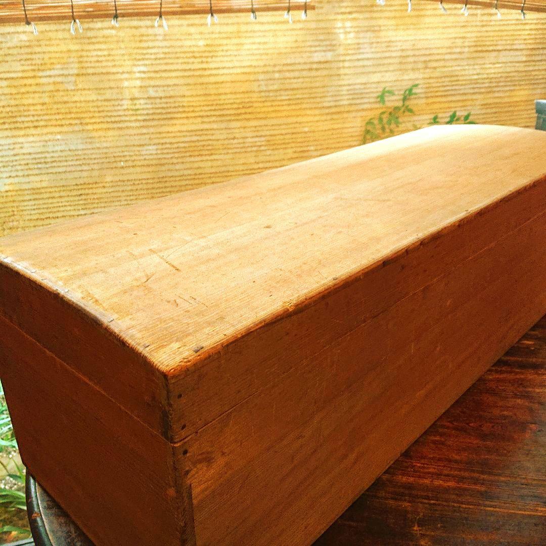 骨董 総檜 軸箱