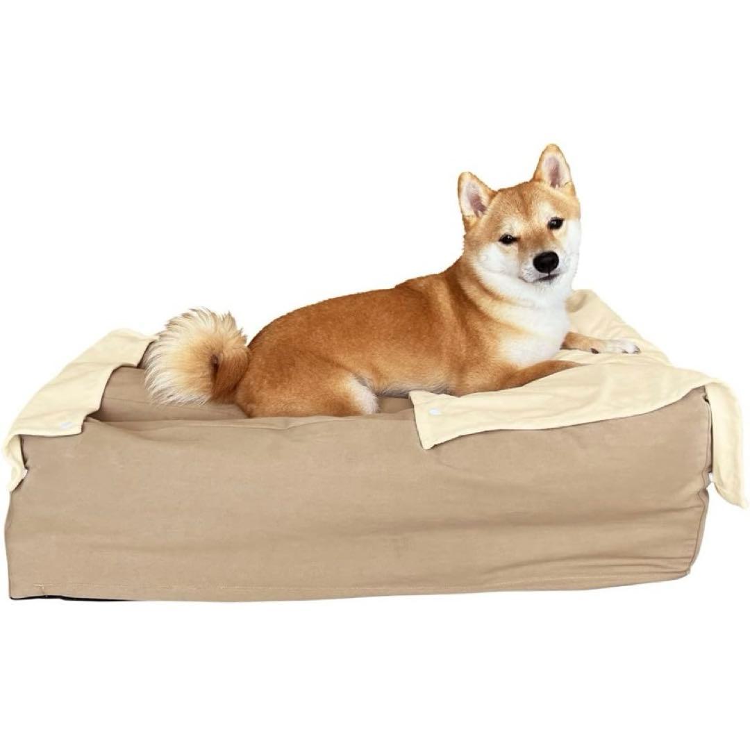 【新品未使用品】エムール　介護用ベッド　犬用　Mサイズ　防水カバー付き　ベージュ