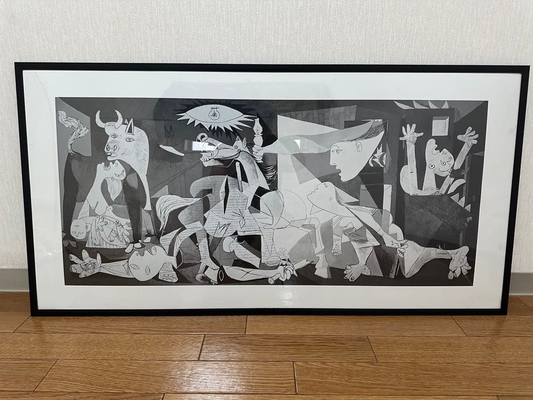 パブロ ピカソ ゲルニカ額入りアートパネル アートポスター幅102cm