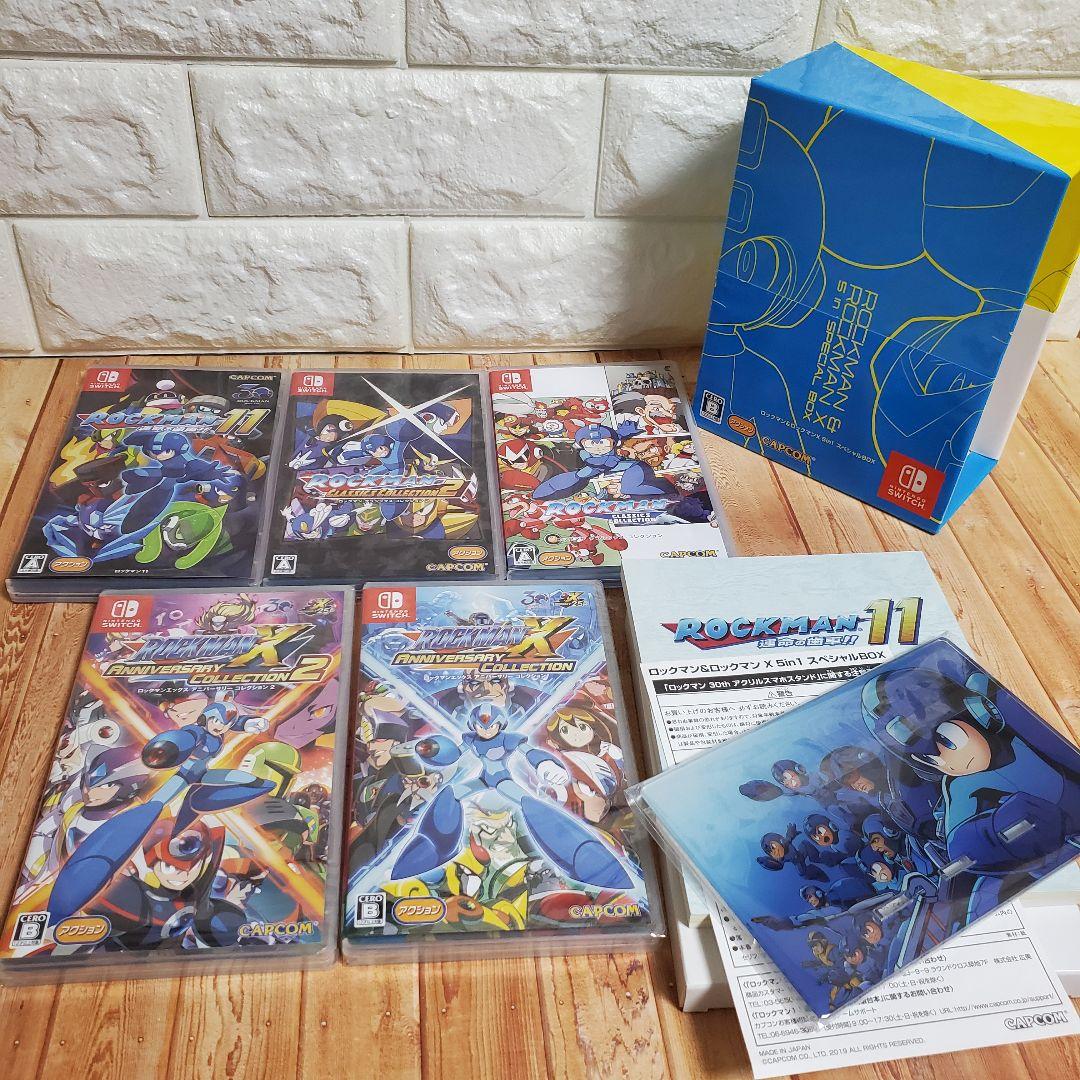 美品Switch ロックマン&ロックマンX 5in1 スペシャルBOX