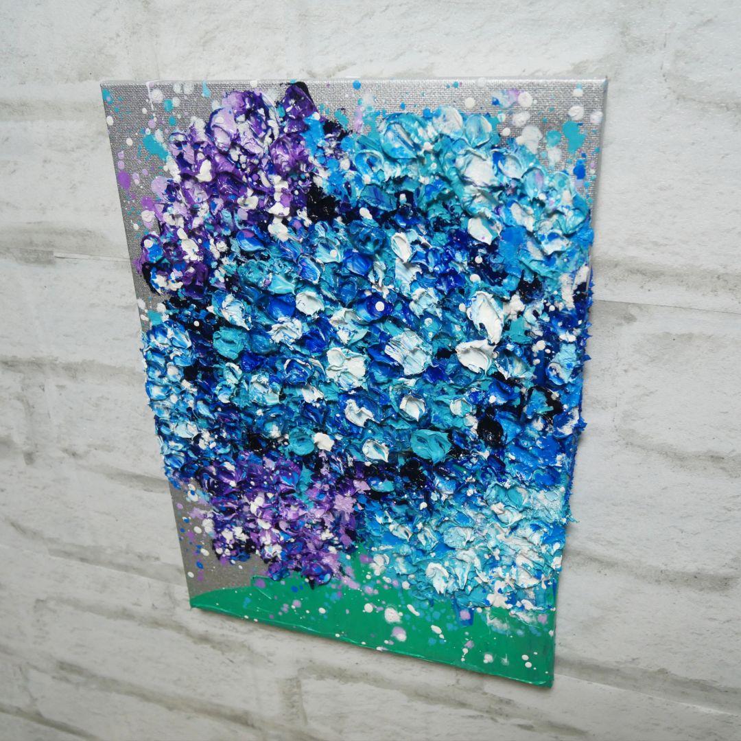 油絵 油彩 油彩画 絵 絵画 【梅雨の花】