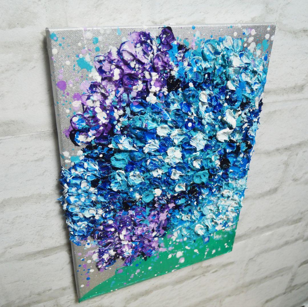 油絵 油彩 油彩画 絵 絵画 【梅雨の花】