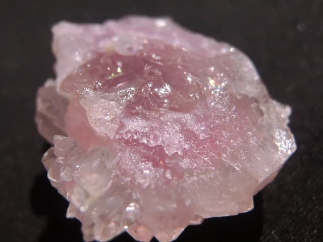 【ローズクォーツ クラスター 】希少 結晶 原石