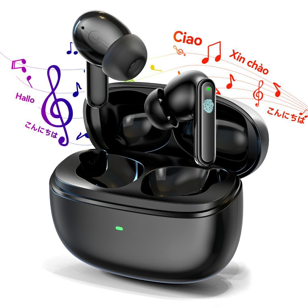 イヤホン翻訳機 150言語対応 双方向同時通訳 通訳機 イヤホン型 指向性