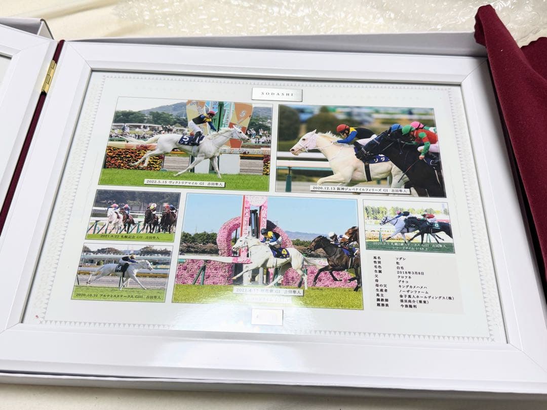 ソダシ　引退記念写真デザインパネル　シリアルナンバー入り　限定100個