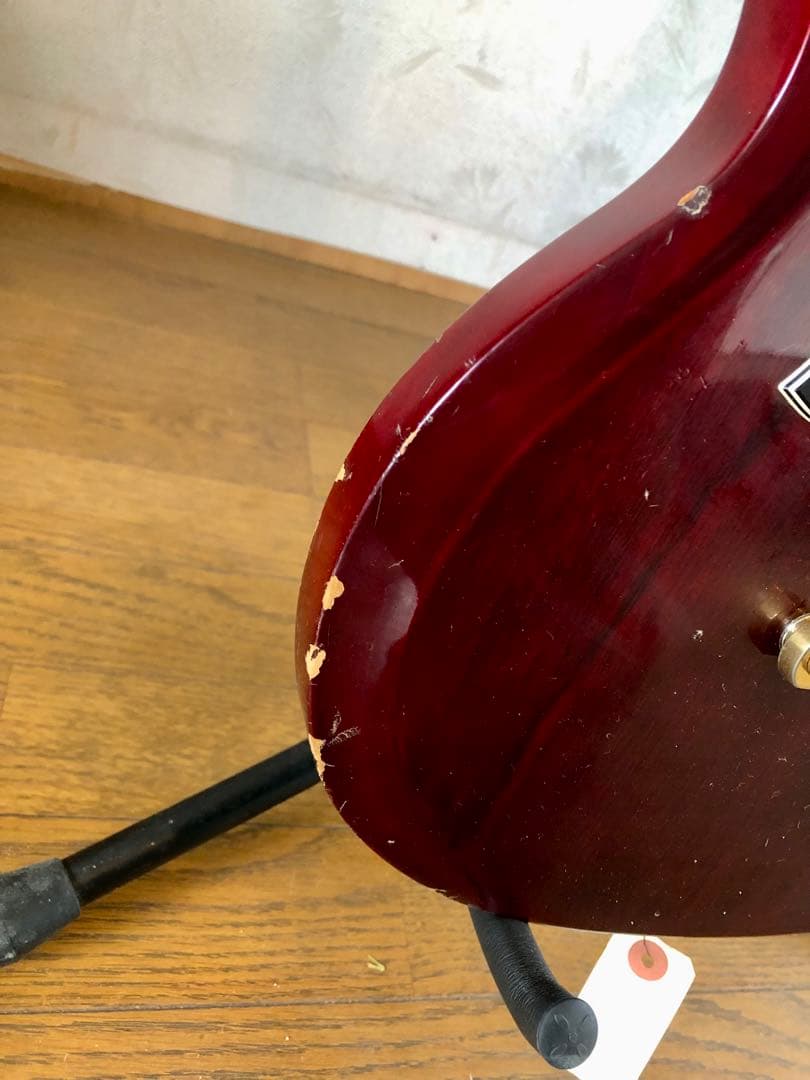 Greco エレキギター バーガンディ ハードケース付き　ワインレッド