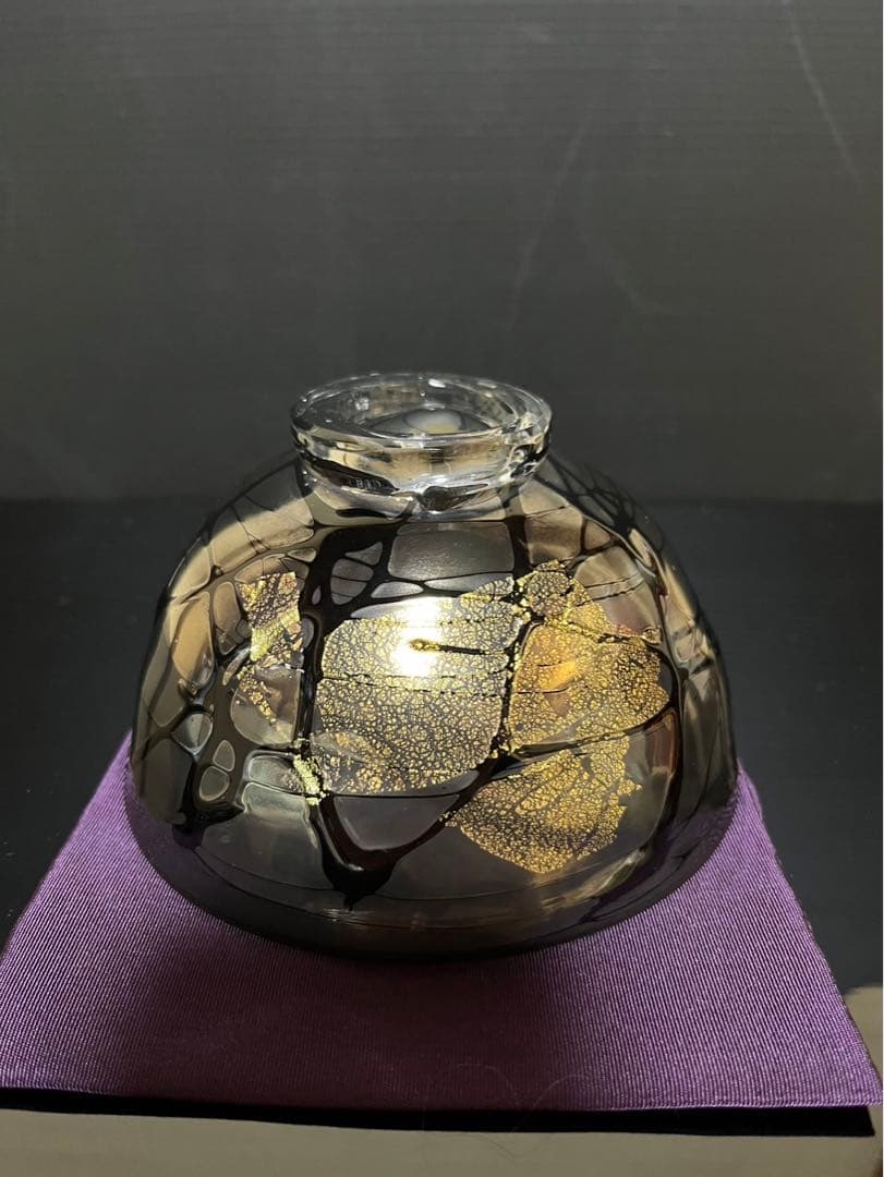 吉野晃司　ガラス茶碗　義山茶碗