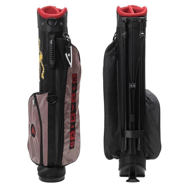 新品 AIRWALK エアーウォーク スタンドキャディバッグ フード付き RED