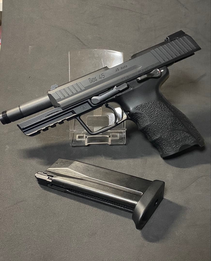 美品　東京マルイ HK45 タクティカルブラック ガスブローバック サイレンサ