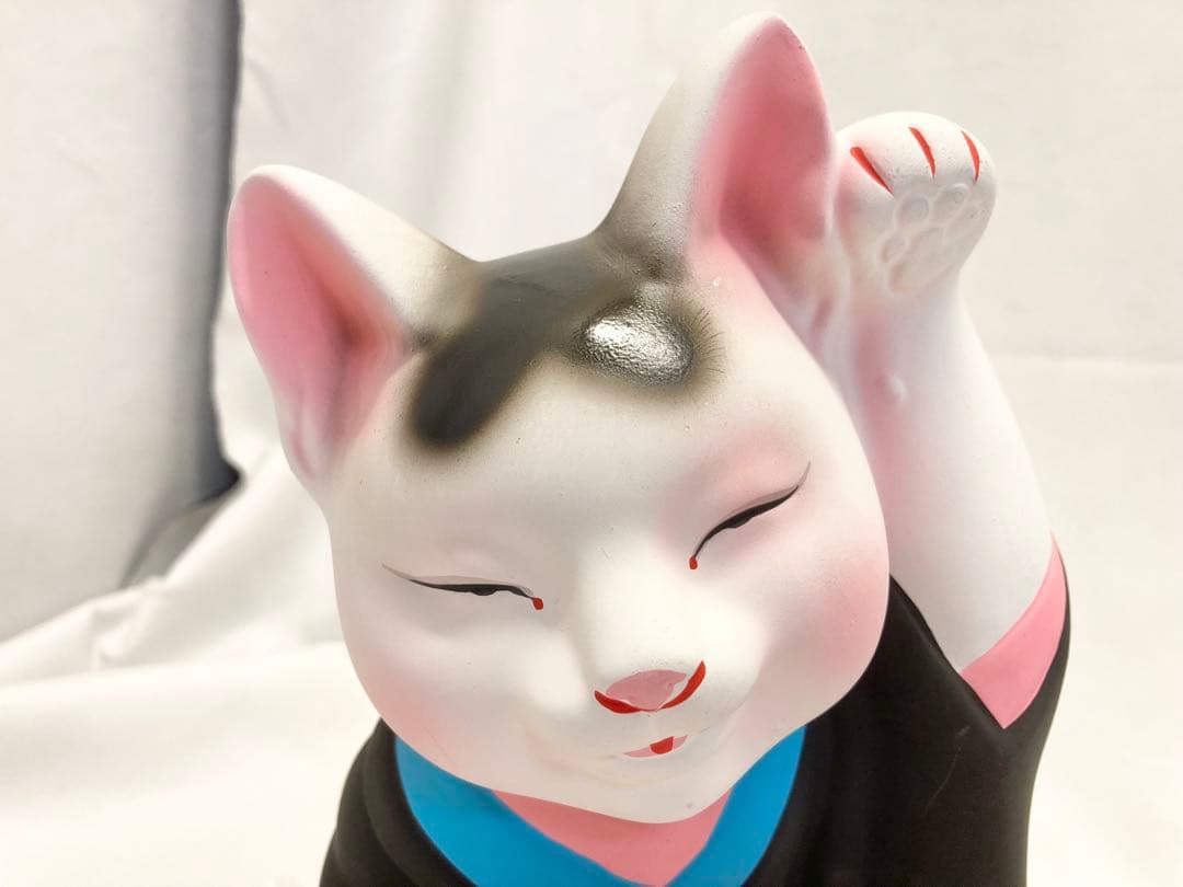 【希少】吉兆招福亭　芸者猫