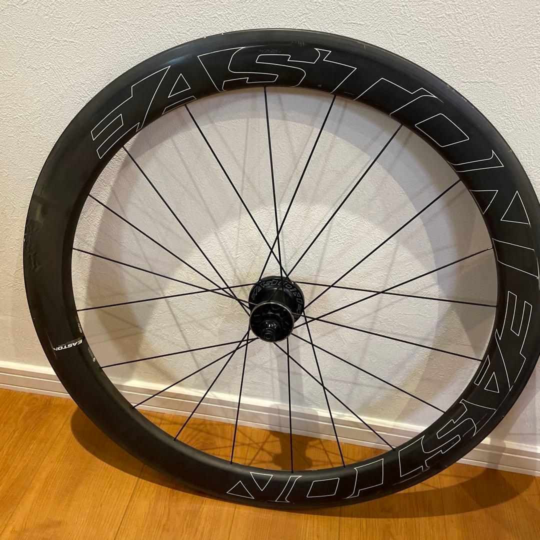 難あり EASTON EC90 AERO チューブラー ホイール シマノフリー