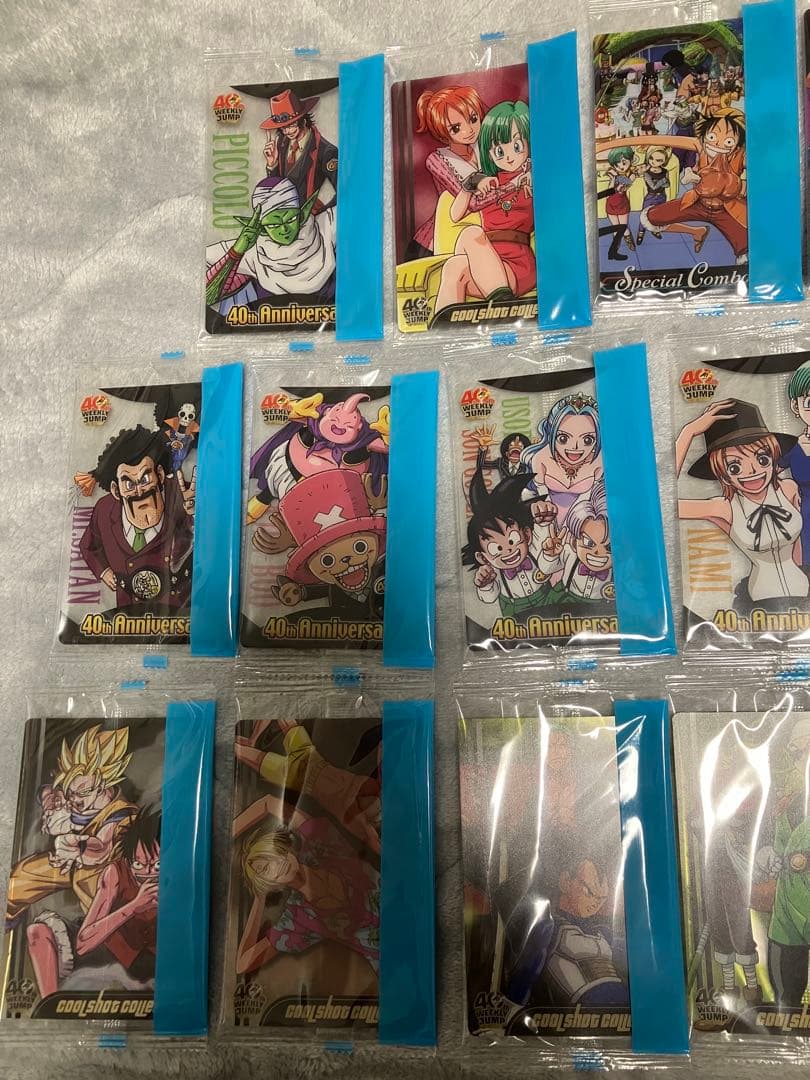 40周年ジャンプ ドラゴンボール×ワンピースコラボ ウエハース　未開封