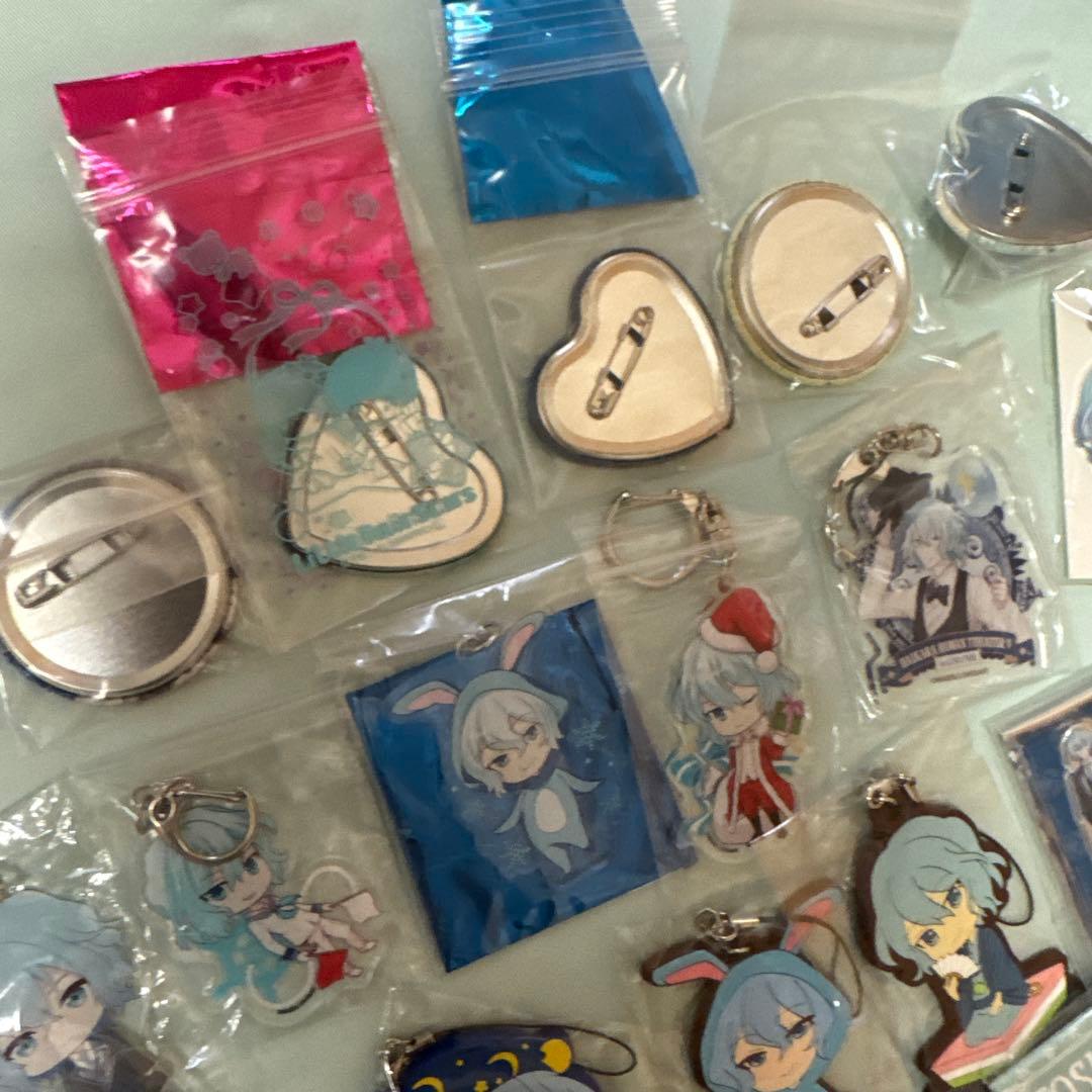 明治東亰恋伽 めいこい 岩崎 桃介 缶バッジ アクリルキーホルダー
