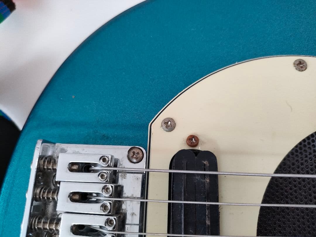 Pignose/ピグノーズ メタリックブルー アンプ内蔵ミニエレキギター