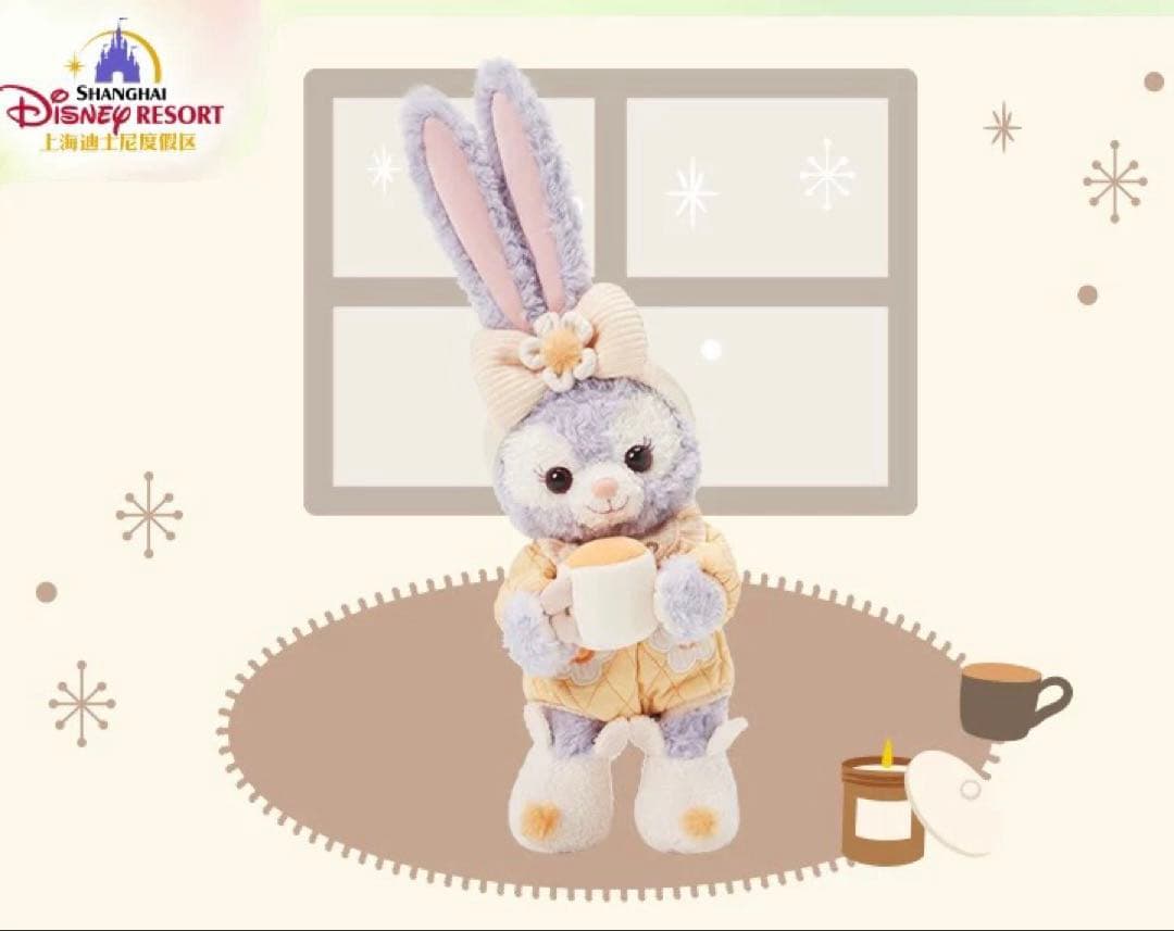 上海ディズニー限定完売ダッフィーフレンズのんびりステラルーパジャマ姿ぬいぐるみ