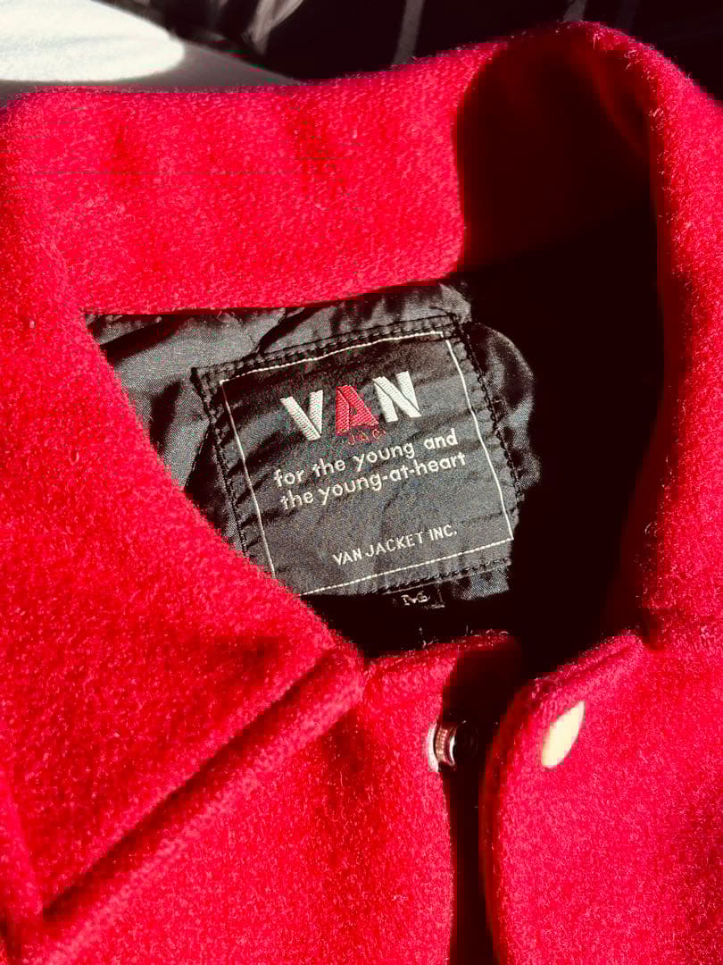 VAN JACKET1980年代コーチャーJACスタジアム　レタード付きM