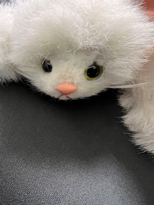 ショーブレです オオイケ　白いペルシャネコ? ぬいぐるみ　約46cm