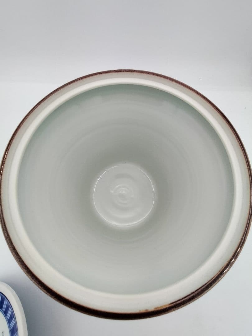 b423【新品・未使用】水指 祥瑞末広 高野昭阿弥 木箱 茶道具