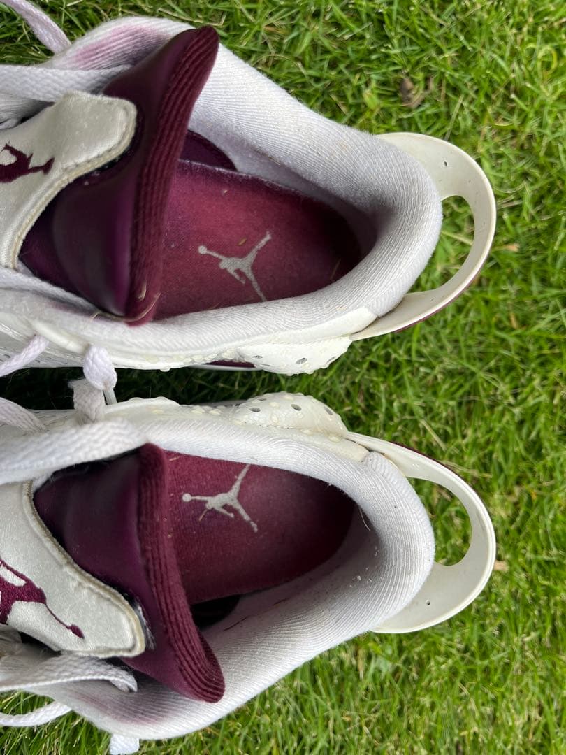 NIKE AIRJORDAN 6 ホワイト/バーガンディ 27.5cm