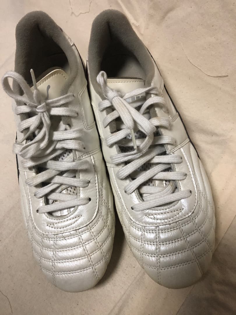 PUMA パラメヒコ ライト 白✕赤色 ◆ 固定式スパイク 25.5cm 日本製