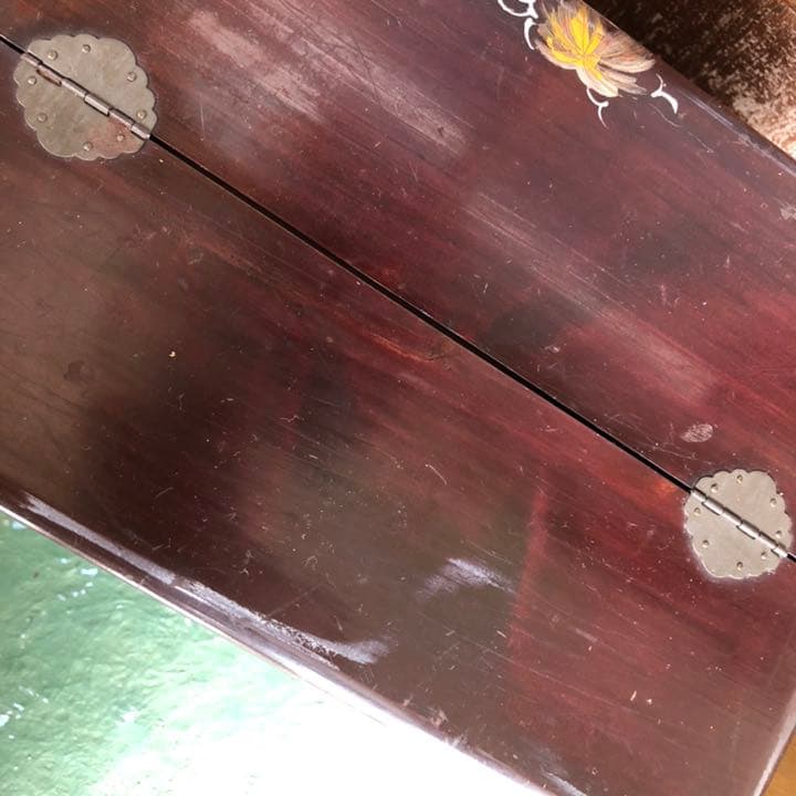 ■昭和レトロ■木製 裁縫箱 針箱 ② ◆ 当時物