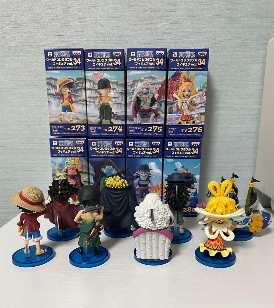 【WCF】-vol.34-ワンピースフィギュア8体セット
