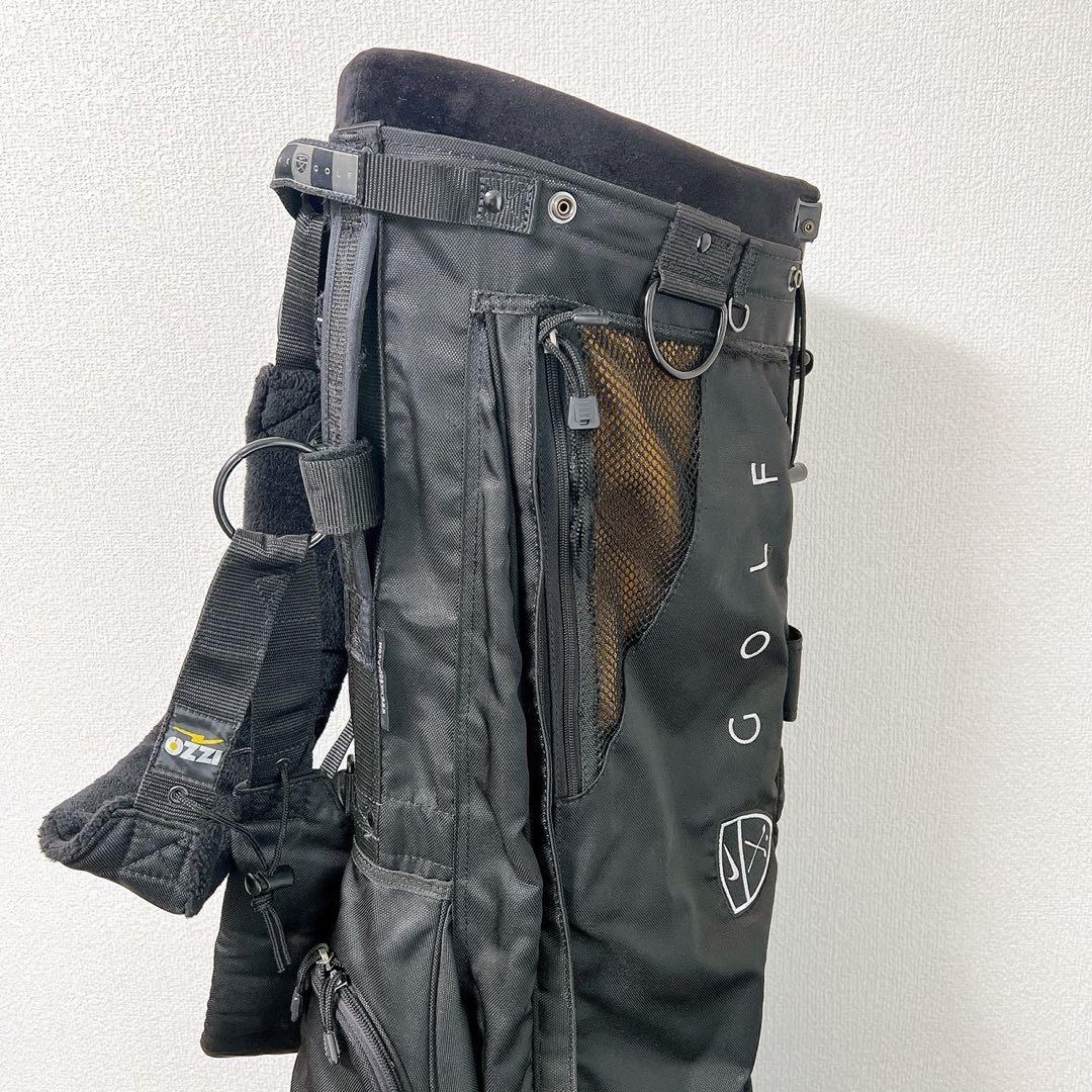 希少 NIKE ナイキ スタンドキャディバッグ IZZO高機能ストラップ4分割黒