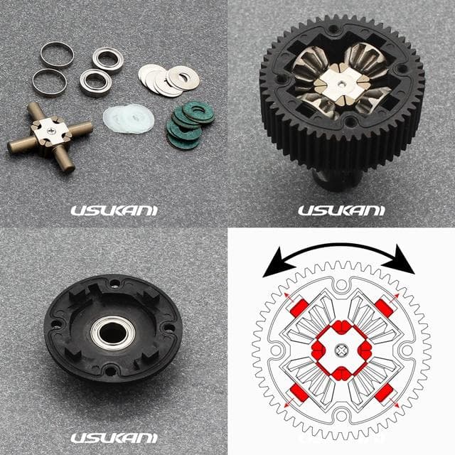 YOKOMO ベベルギヤデフユニット＆USUKANI LSDコンバージョンSET