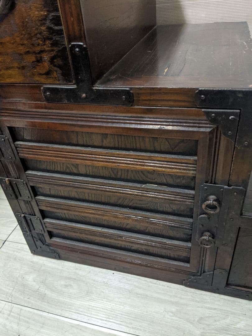 時代物　階段箪笥　和箪笥　両開き　　箪笥