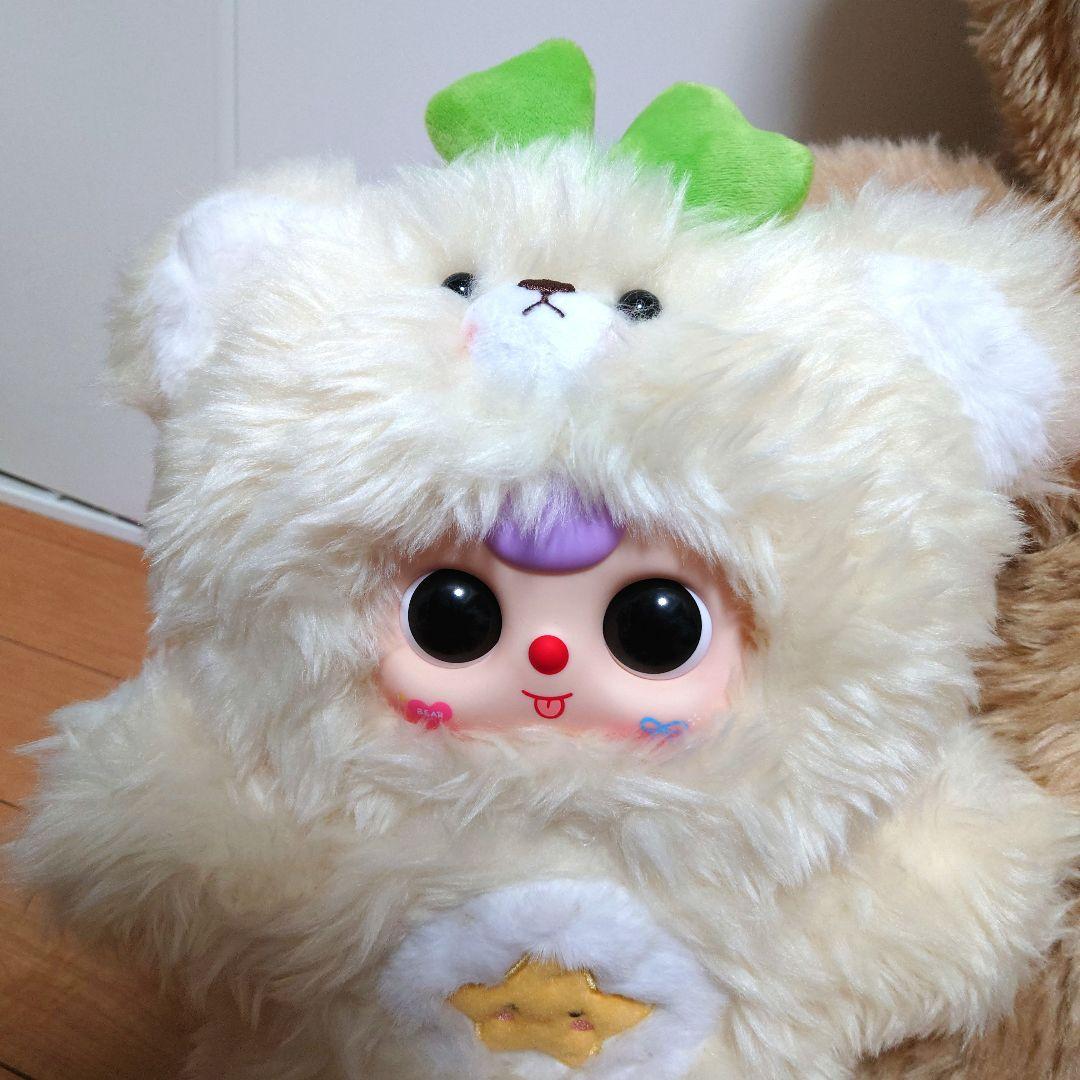 【最終値下げ！】Babythree　1000%　茶色　くま親子　オッドアイ