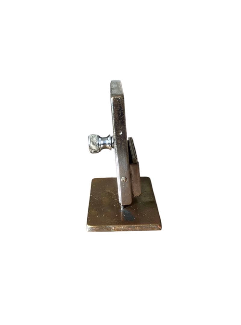 【超希少】アールデコ クロムメッキ卓上永久カレンダー プッシュトップ式