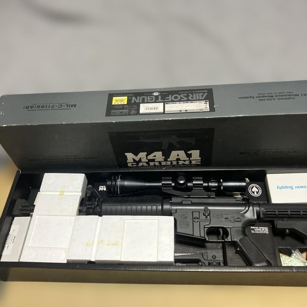 東京マルイスタンダード電動ガンM4A1美品動きます豪華セットキャロムショット塗装