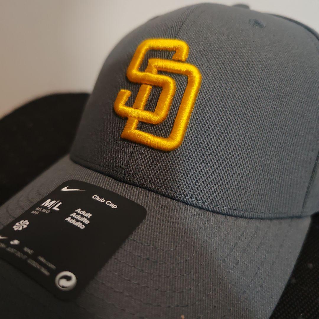 ナイキ サンディエゴ・パドレス キャップ M/Lフリーサイズ グレー